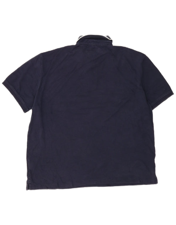 Polo Tommy Hilfiger Hombre XL Algodón Rayas Azul Marino
