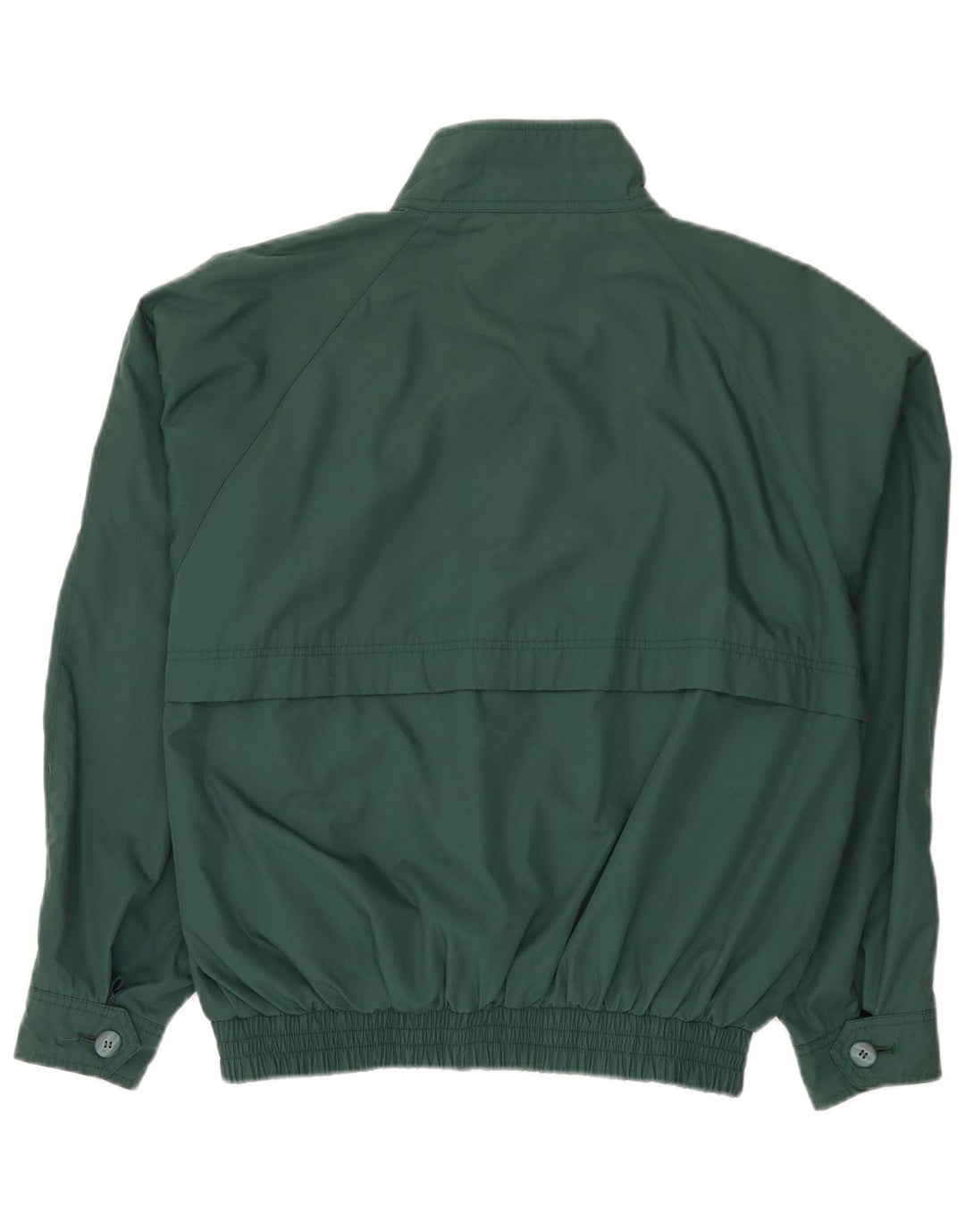 Chaqueta reversible vintage para hombre Reino Unido 38 Poliéster verde medio
