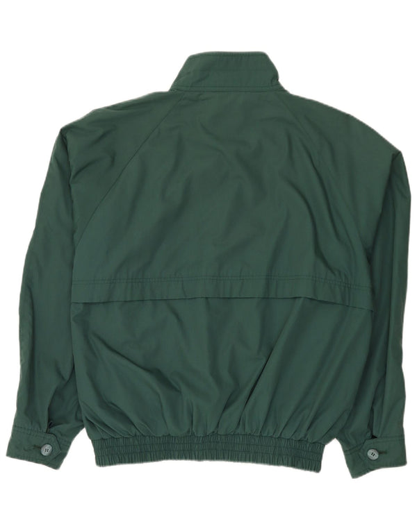 Chaqueta reversible vintage para hombre Reino Unido 38 Poliéster verde medio