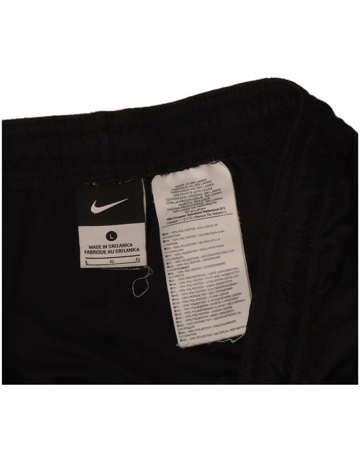 Nike - Pantalones cortos deportivos para hombre, talla grande, poliéster negro