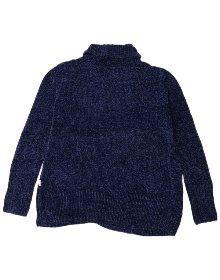Orvis Suéter tipo cárdigan abierto de gran tamaño para mujer UK 10 Small Azul marino