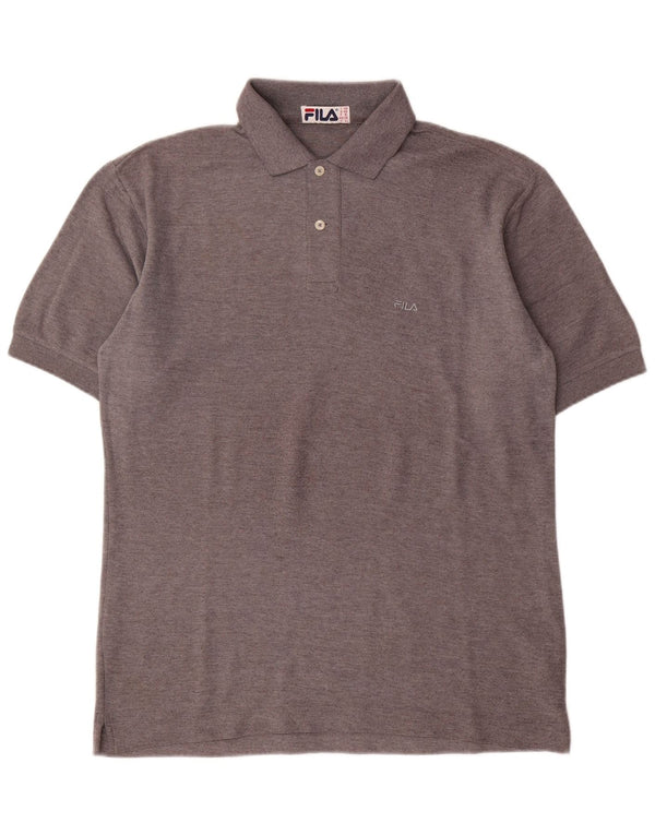 Polo Fila Hombre IT 48 Algodón Gris Medio