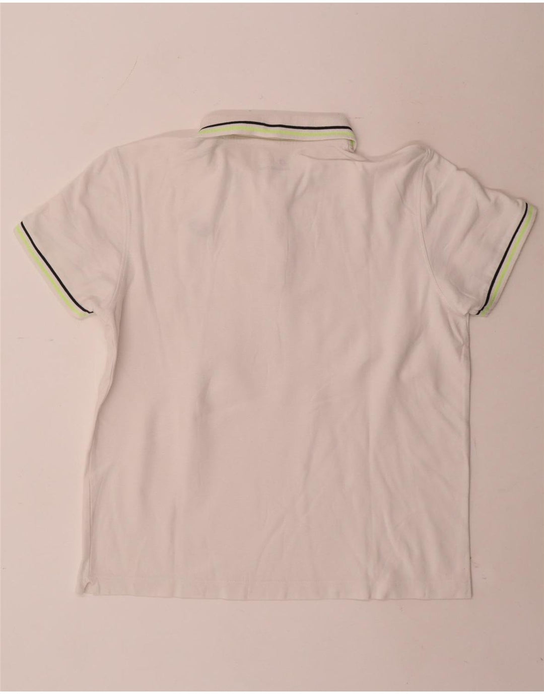 Polo Lotto Hombre Mediano Rayas Blancas