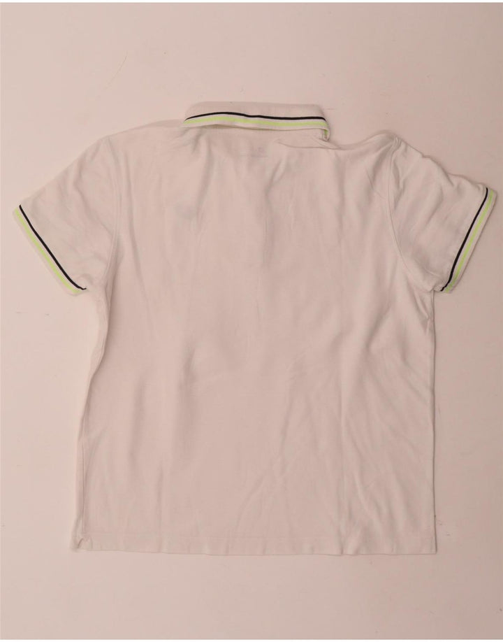 Polo Lotto Hombre Mediano Rayas Blancas