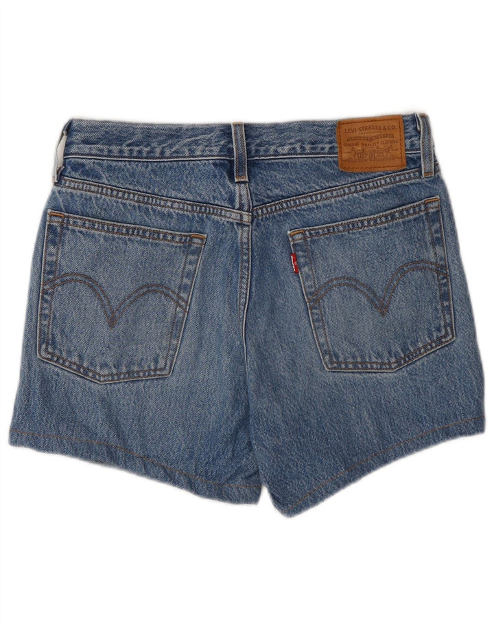 Levi's Shorts De Mezclilla Desgastados Con Cuña Para Mujer W26 Algodón Azul Pequeño
