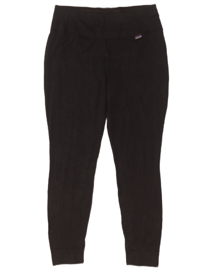 Leggings Patagonia Mujer UK 40 Mediano Poliéster Negro
