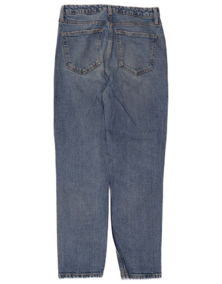 Zara Vaqueros Cónicos Para Mujer EU 38 Small W28 L26 Azul