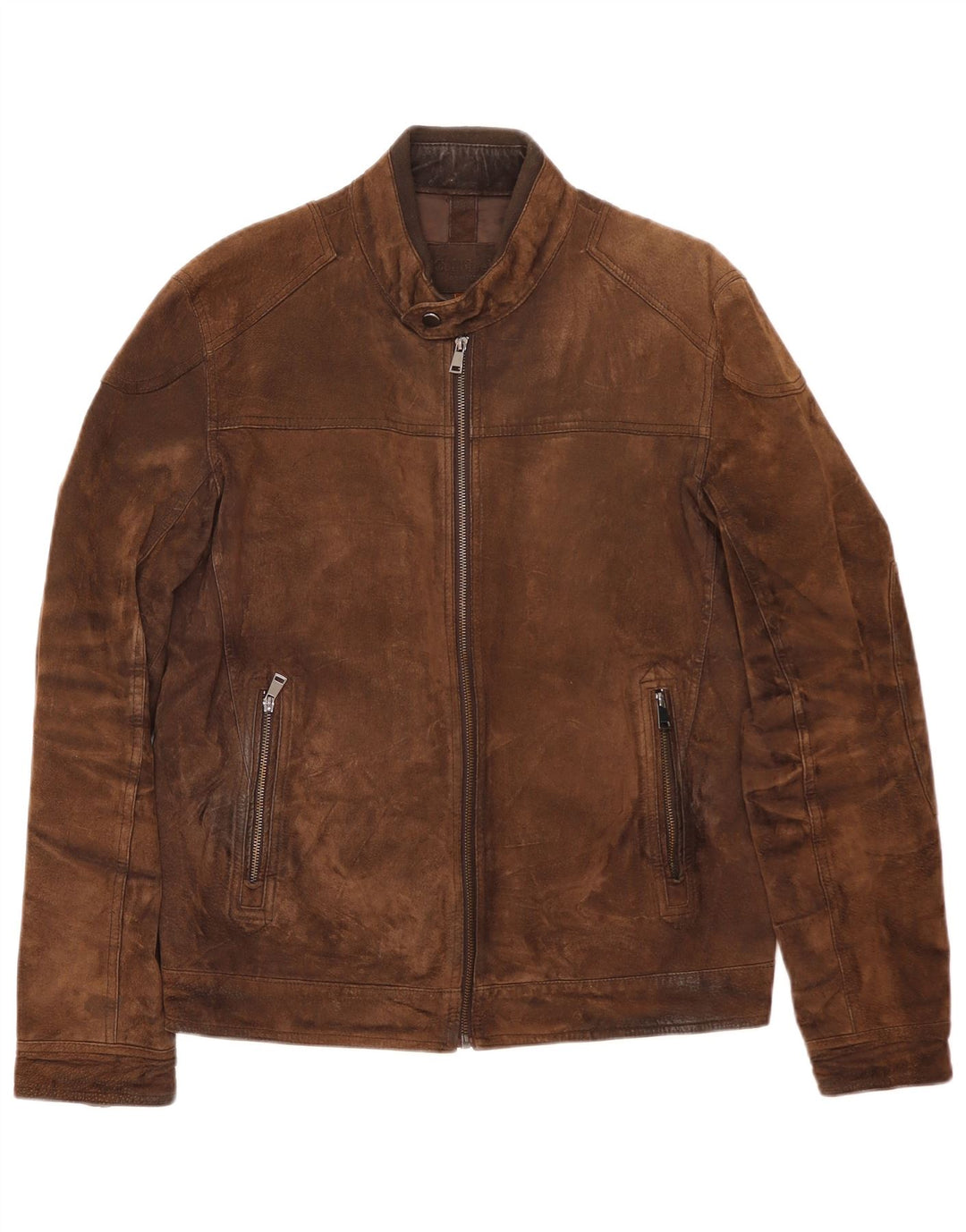 Conbipel Chaqueta de ante para hombre IT 52 Cuero marrón grande