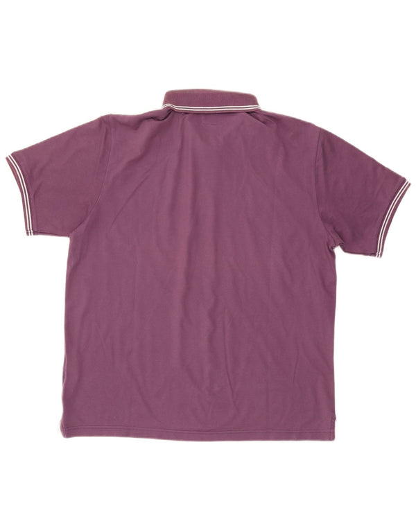 Champion Polo Easy Fit para hombre XL Algodón morado
