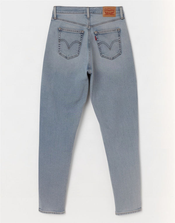 Vaqueros Levi's Mom desgastados de cintura alta para mujer W28 L29 Algodón azul