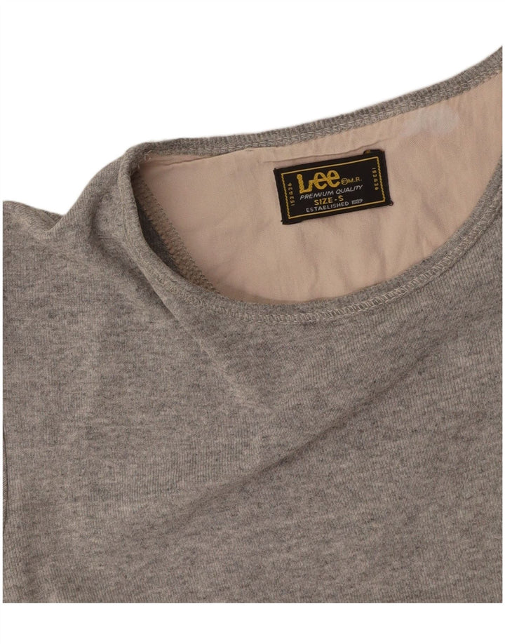 LEE Camiseta corta para mujer Top UK 10 Small Grey