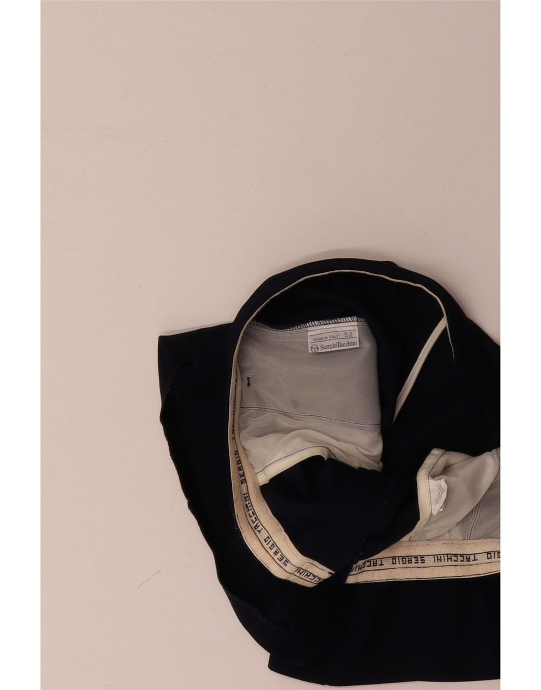 SERGIO TACCHINI Pantalones cortos chinos para hombre IT 52 XL W34 Azul marino Poliéster