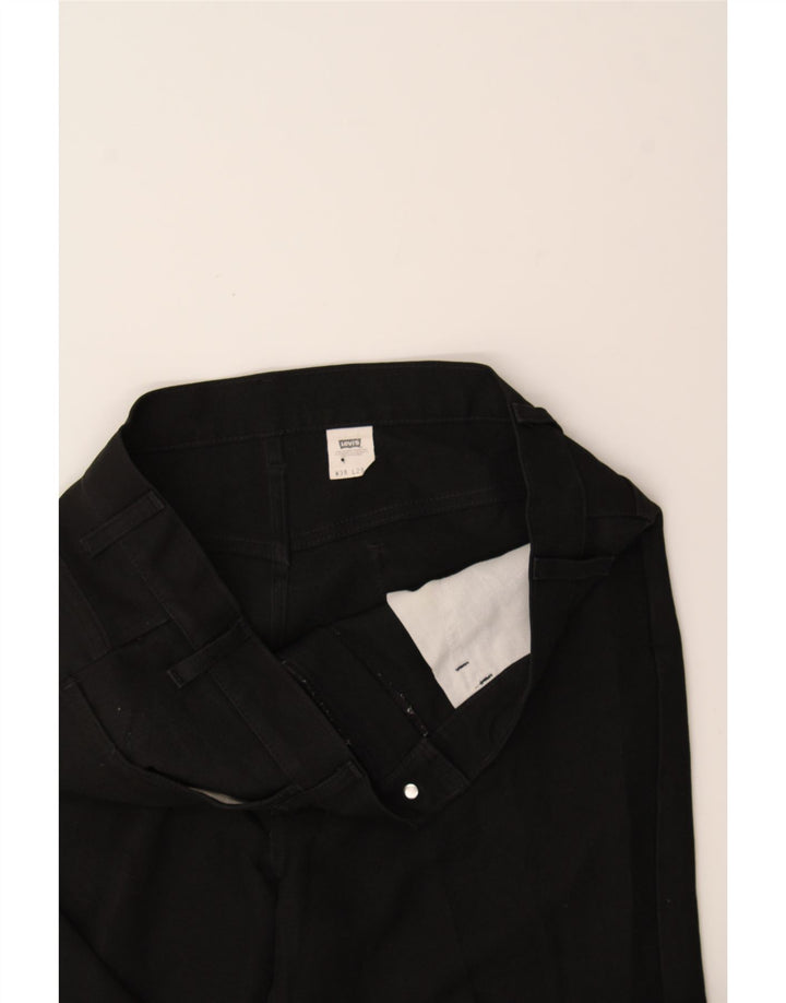 LEVI'S Mens Straight Casual Trousers W38 L29 Black Polyester Vintage Levi's and Second-Hand Levi's from Messina Hembry 