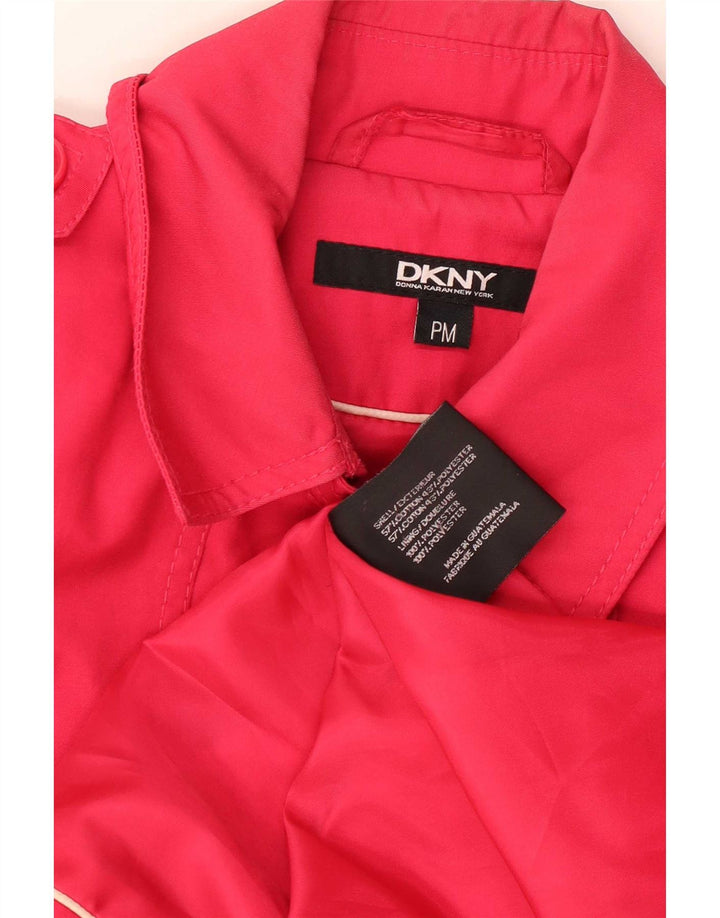 Gabardina Dkny para mujer UK 44 Algodón rosa medio
