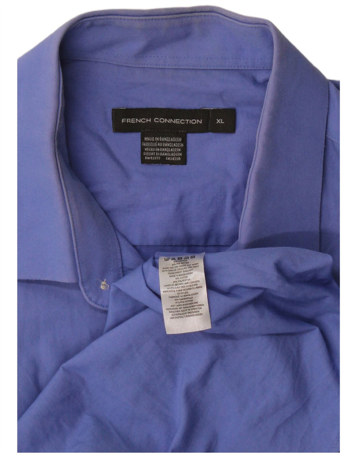 Camisa para hombre French Connection XL Algodón azul