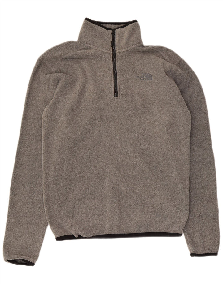 The North Face Jersey de forro polar con cuello y cremallera para hombre XS Poliéster gris