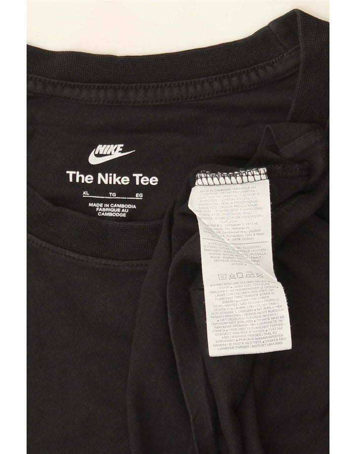 Camiseta Nike Hombre Top XL Algodón Negro