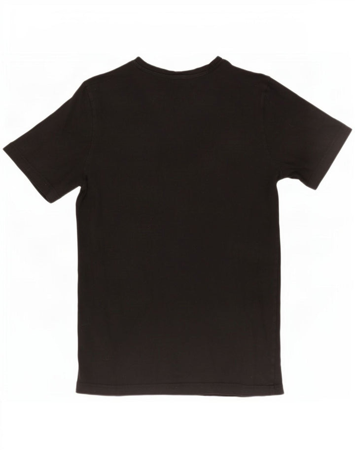 Puma Camiseta gráfica para hombre Top Medium Black Cotton