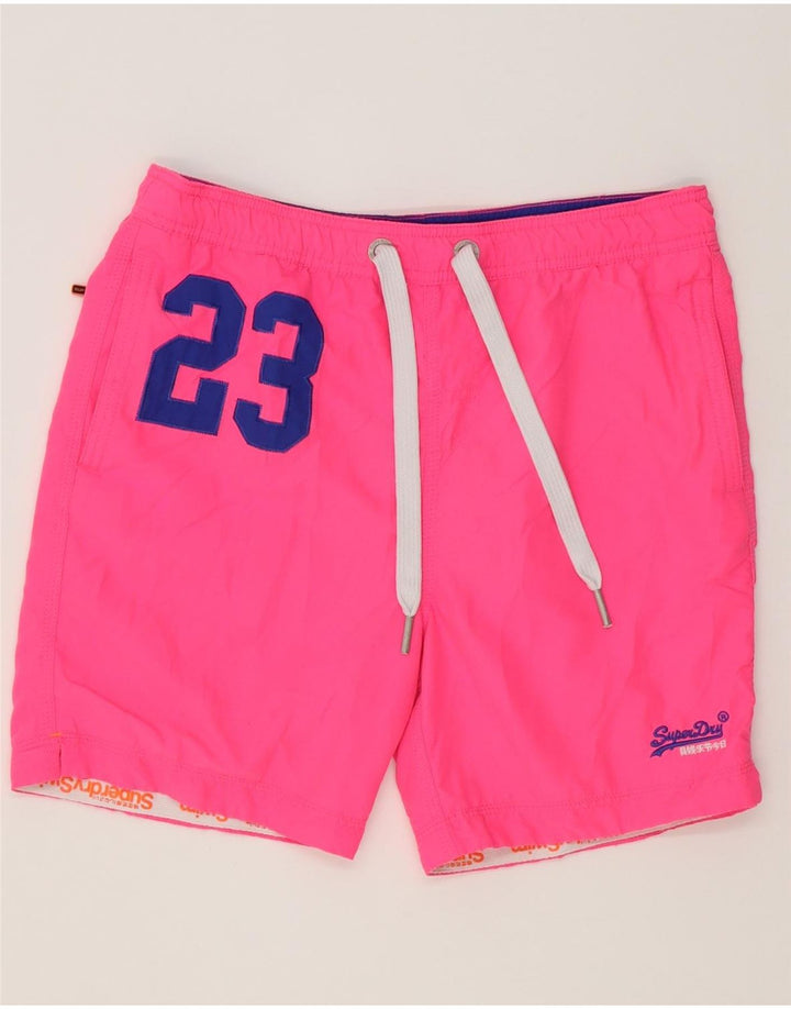 Superdry Bañador Con Gráficos Rosa Mediano |