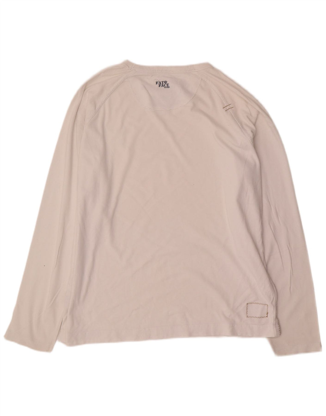 Camiseta de hombre Fat Face de manga larga de algodón blanco grande