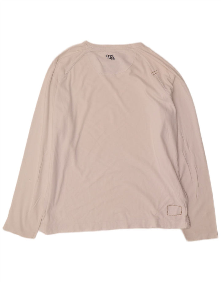 Camiseta de hombre Fat Face de manga larga de algodón blanco grande