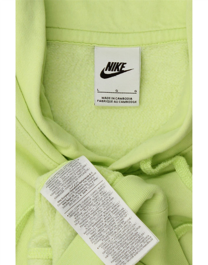 Nike - Sudadera con capucha para hombre, talla grande, color verde, algodón