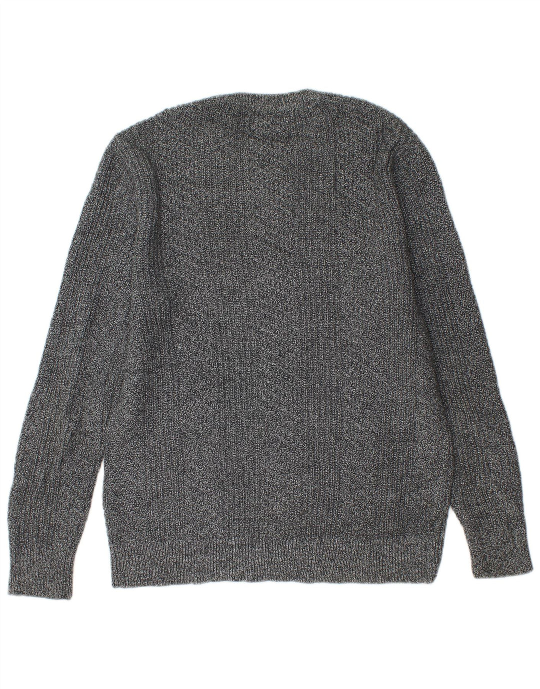 BONOBOS Jersey de cuello redondo para hombre de algodón moteado gris medio