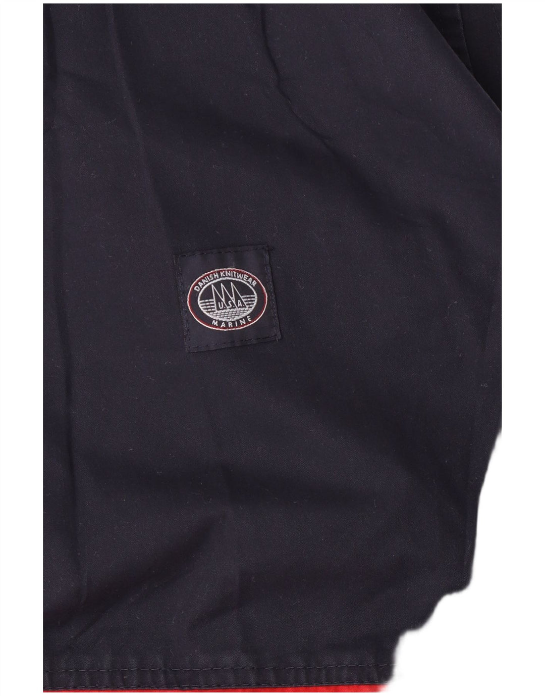 Vintage hombres reversible chaleco Reino Unido 42 XL azul marino colorblock