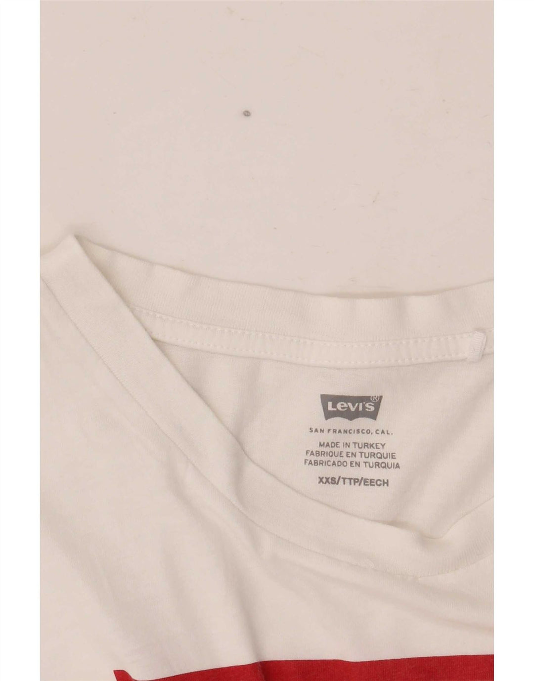 Levi's Camiseta Gráfica para Mujer Top UK 2 2XS Blanco