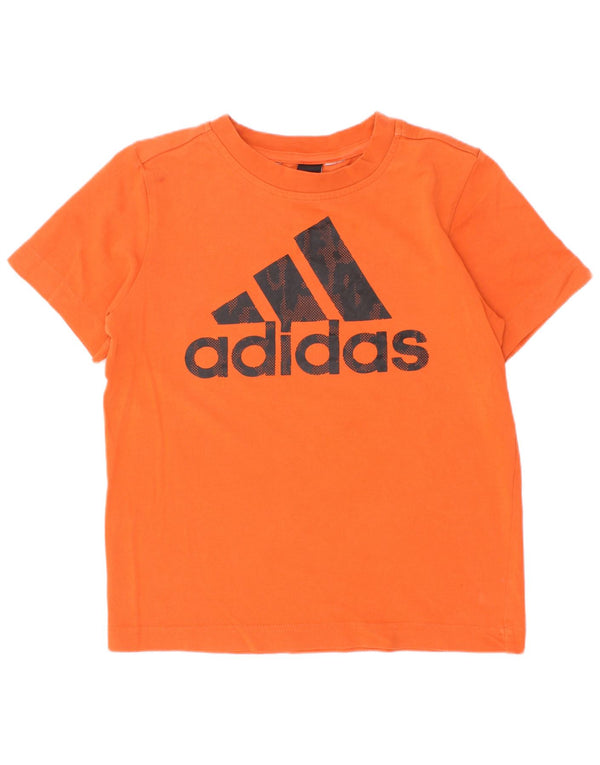 Adidas Camiseta gráfica para niño 5-6 años Naranja