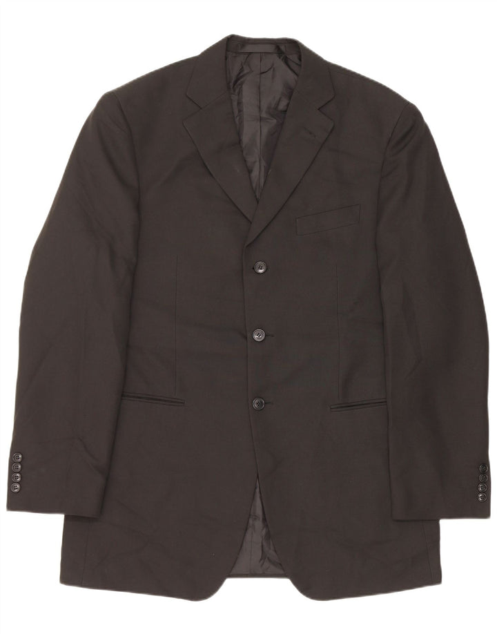 Marks & Spencer Chaqueta tipo blazer larga de 3 botones para hombre UK 40 Medium Black