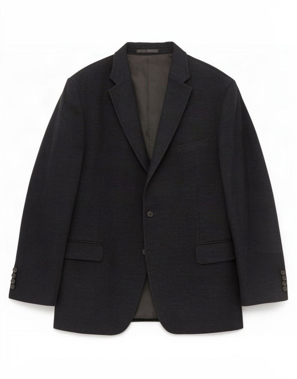 Marks & Spencer Chaqueta tipo blazer con 2 botones para hombre UK 46 XL Algodón negro