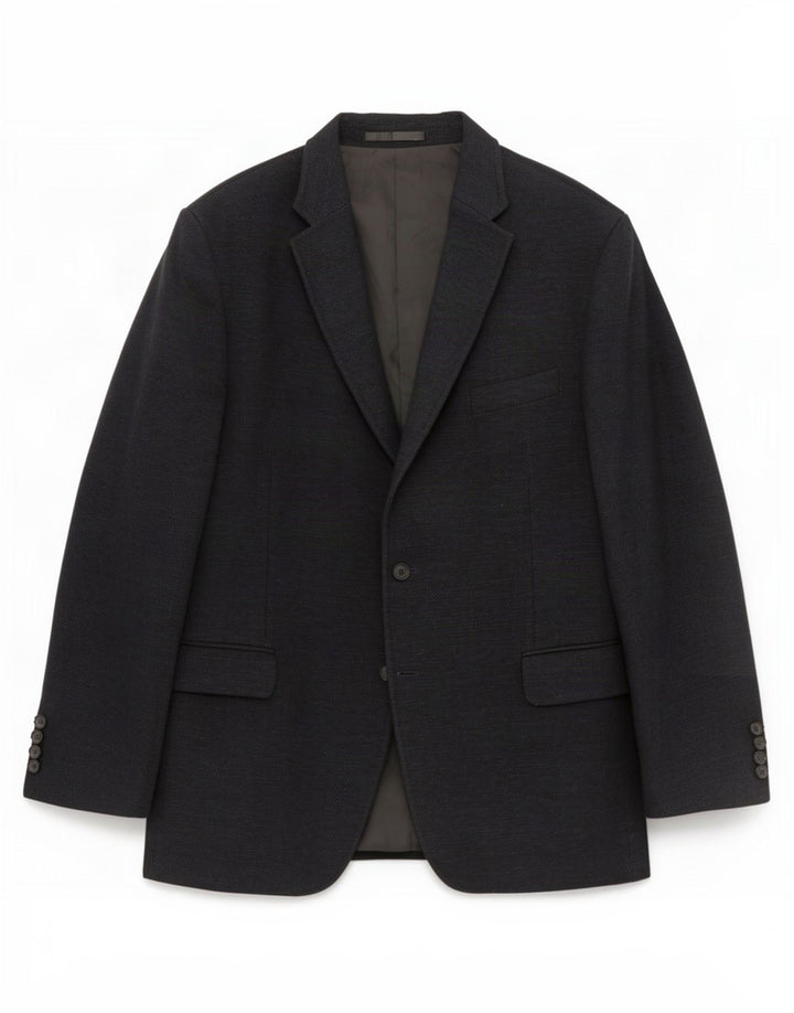 Marks & Spencer Chaqueta tipo blazer con 2 botones para hombre UK 46 XL Algodón negro