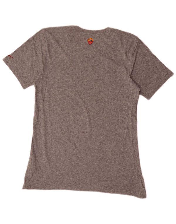 Nike Camiseta gráfica de corte atlético para mujer UK 10 Small Grey Cotton