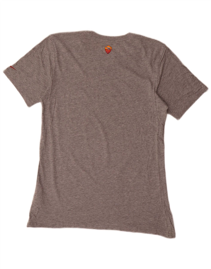 Nike Camiseta gráfica de corte atlético para mujer UK 10 Small Grey Cotton