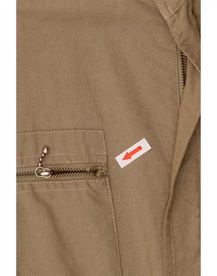 Chaqueta utilitaria vintage para hombre EU 48 Algodón caqui medio