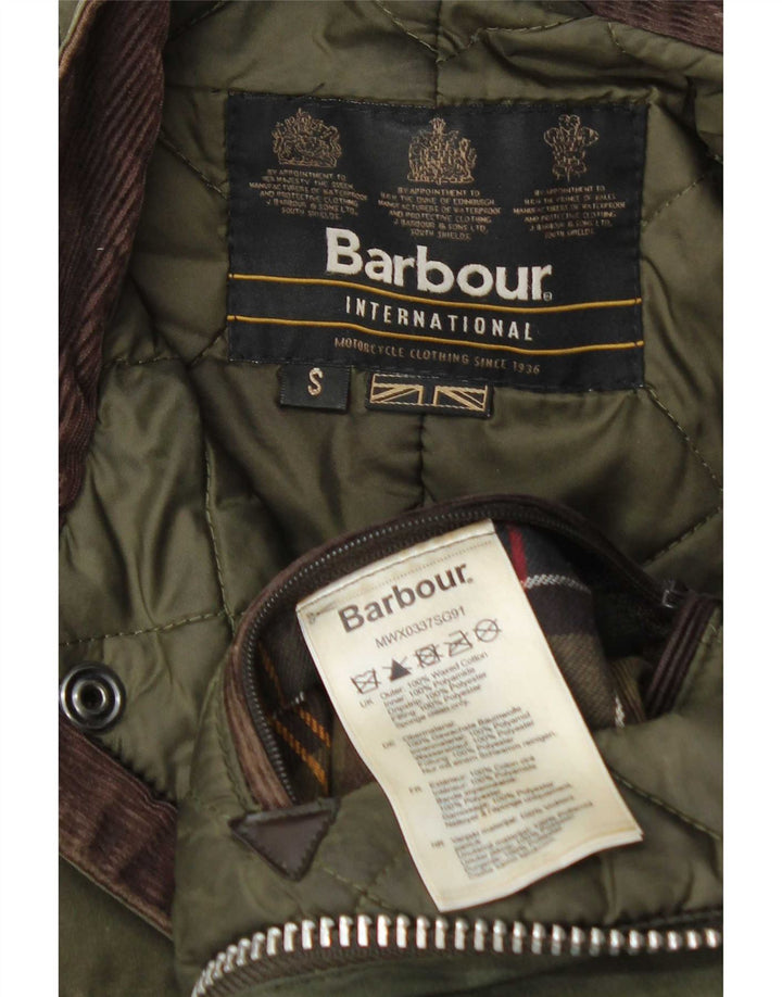 Barbour Chaqueta de algodón encerado para hombre Reino Unido 36 Algodón verde pequeño