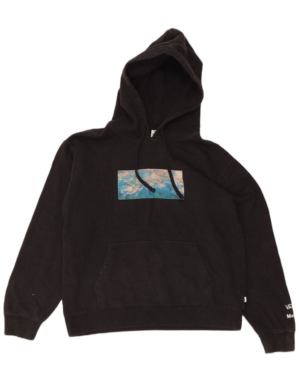VANS Hombre Graphic Sudadera con capucha Jumper XL Negro Algodón