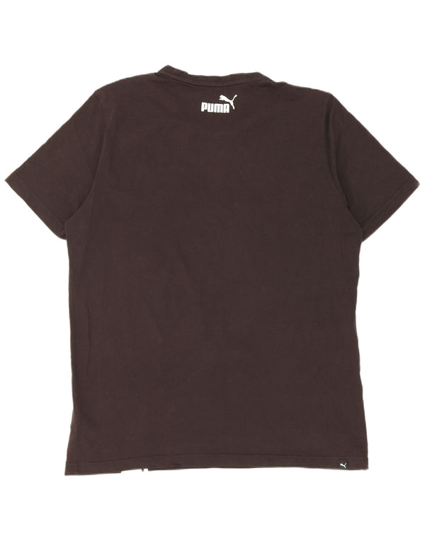 Puma Camiseta para hombre Top Large de algodón color block negro