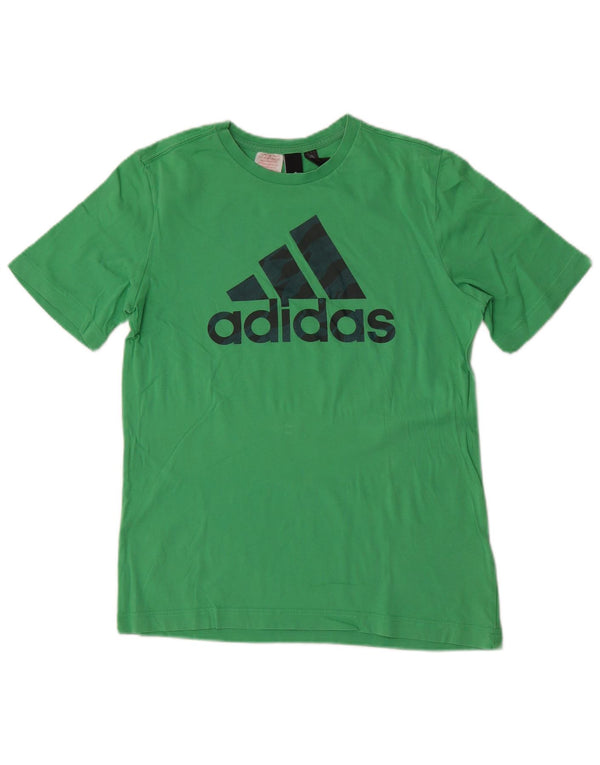 Adidas Camiseta Gráfica para Niños Top 13-14 Años Verde Algodón