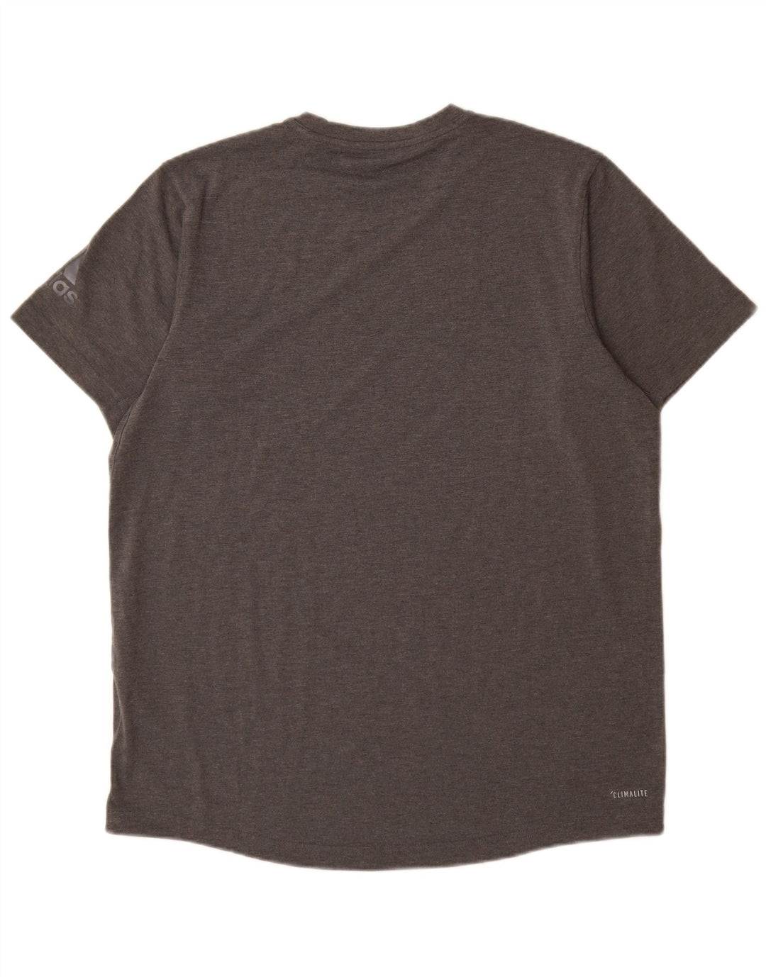 Adidas Mens Climalite Camiseta Top Grande Gris Moteado Poliéster