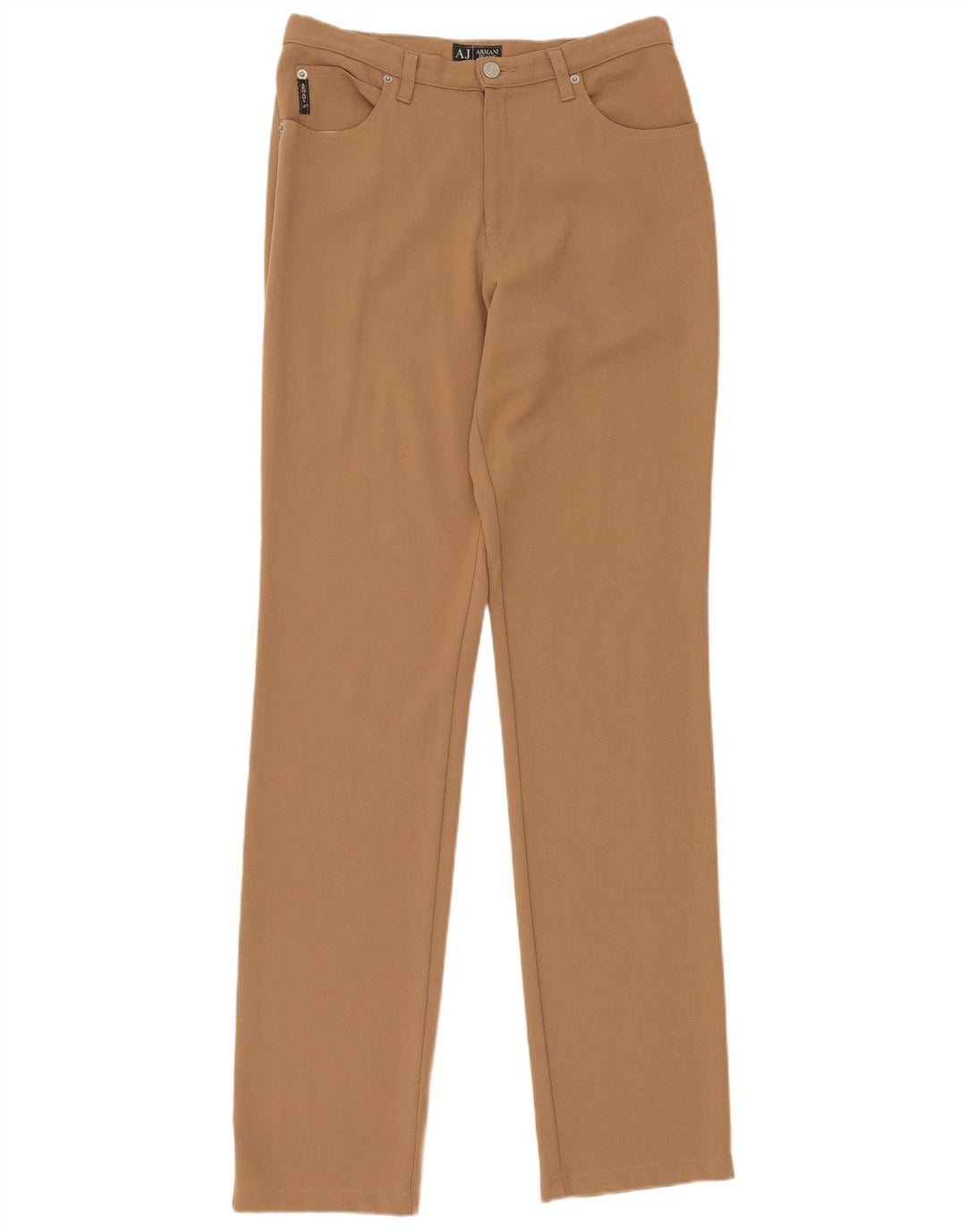 Pantalones Armani Mujer Slim Casual W30 L34 Marrón Poliéster