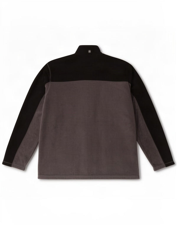 Mountain Warehouse Jersey De Polar Con Cremallera Y Cuello Para Hombre 3XL Gris Colorblock
