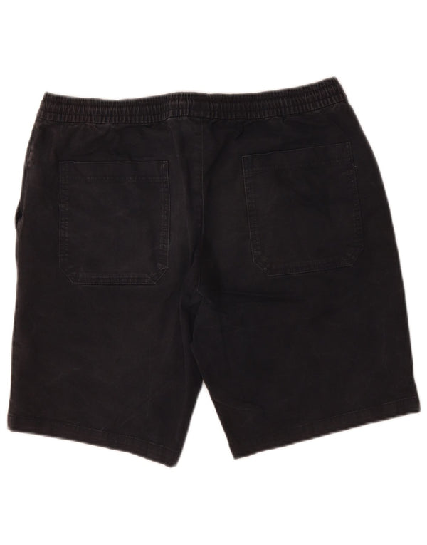 Marks & Spencer Mens Chino Shorts W36 Large Black Cotton