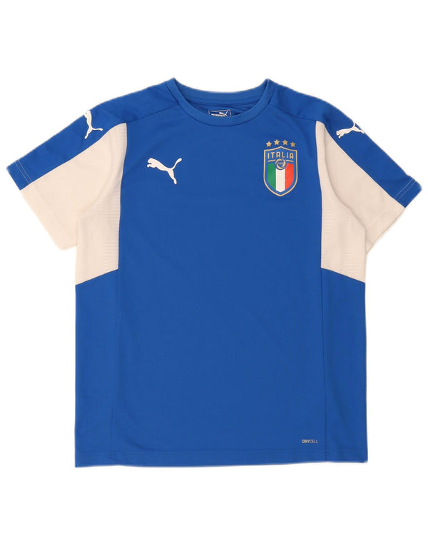 Puma Boys Italia Graphic Camiseta Top 15-16 años 2XL Azul Colorblock