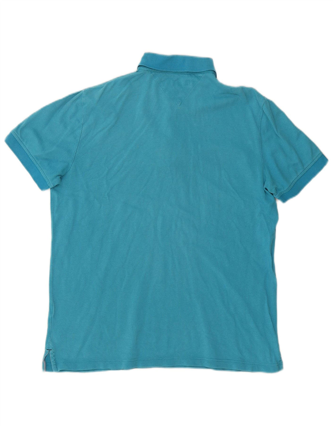 TOMMY HILFIGER Polo de ajuste personalizado para hombre Azul medio