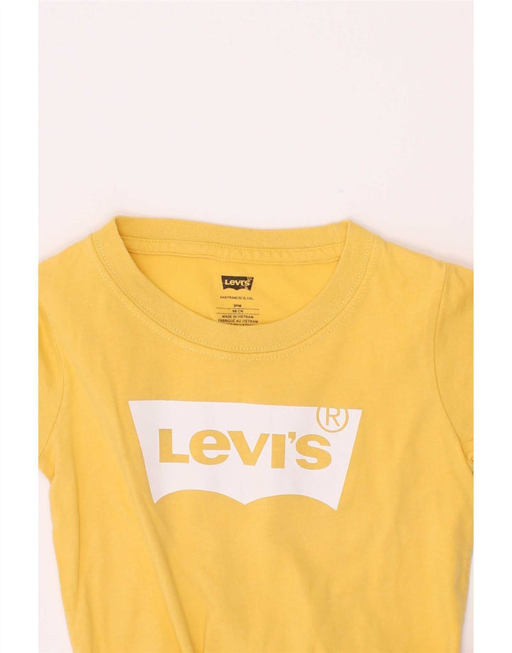 Levi's Camiseta gráfica para niño 2-3 años Amarillo