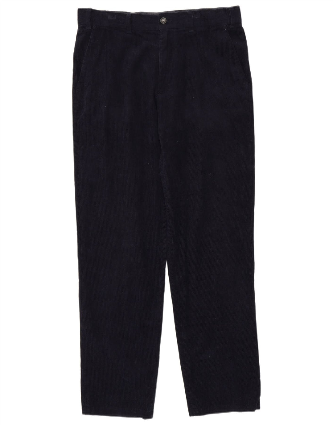 MARKS & SPENCER Pantalones regulares de pana para hombre W34 L33 Algodón azul marino