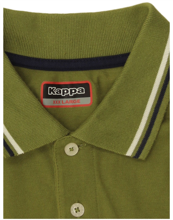 Camisa Polo Kappa para Hombre 3XL a Rayas Caqui