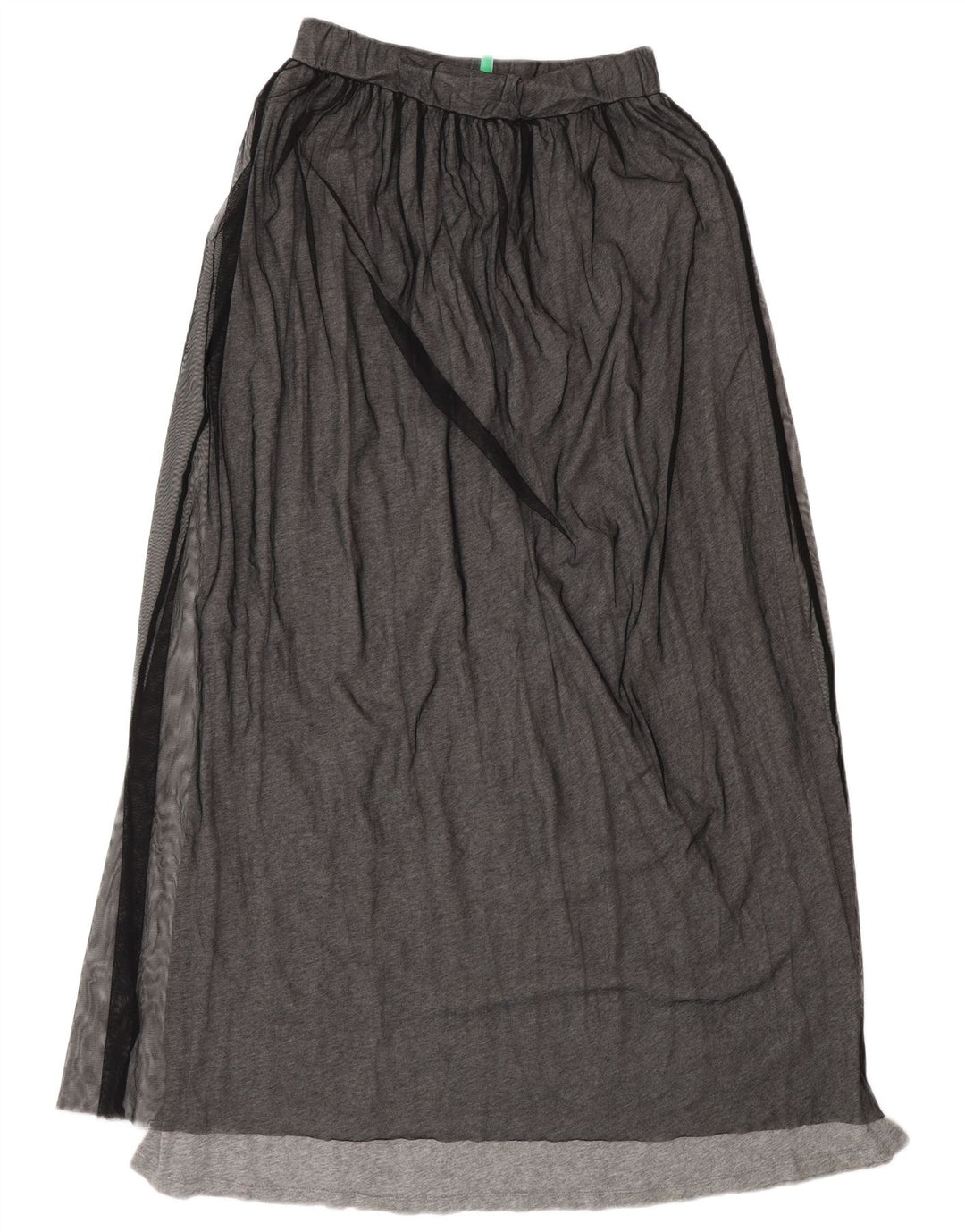 Falda Maxi Benetton Mujer XS W25 Gris Poliamida